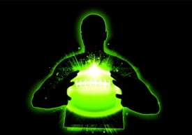 Cipton LED Light Up Football, Glow in the Dark, Junior Size, Glow in the Dark for Night Play, Green
