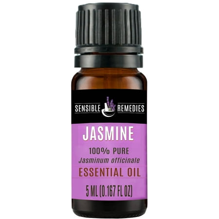 Sensible Remedies Jasmine 100% Therapeutic Grade Essential Oil, 5 mL (0.167 fl oz)