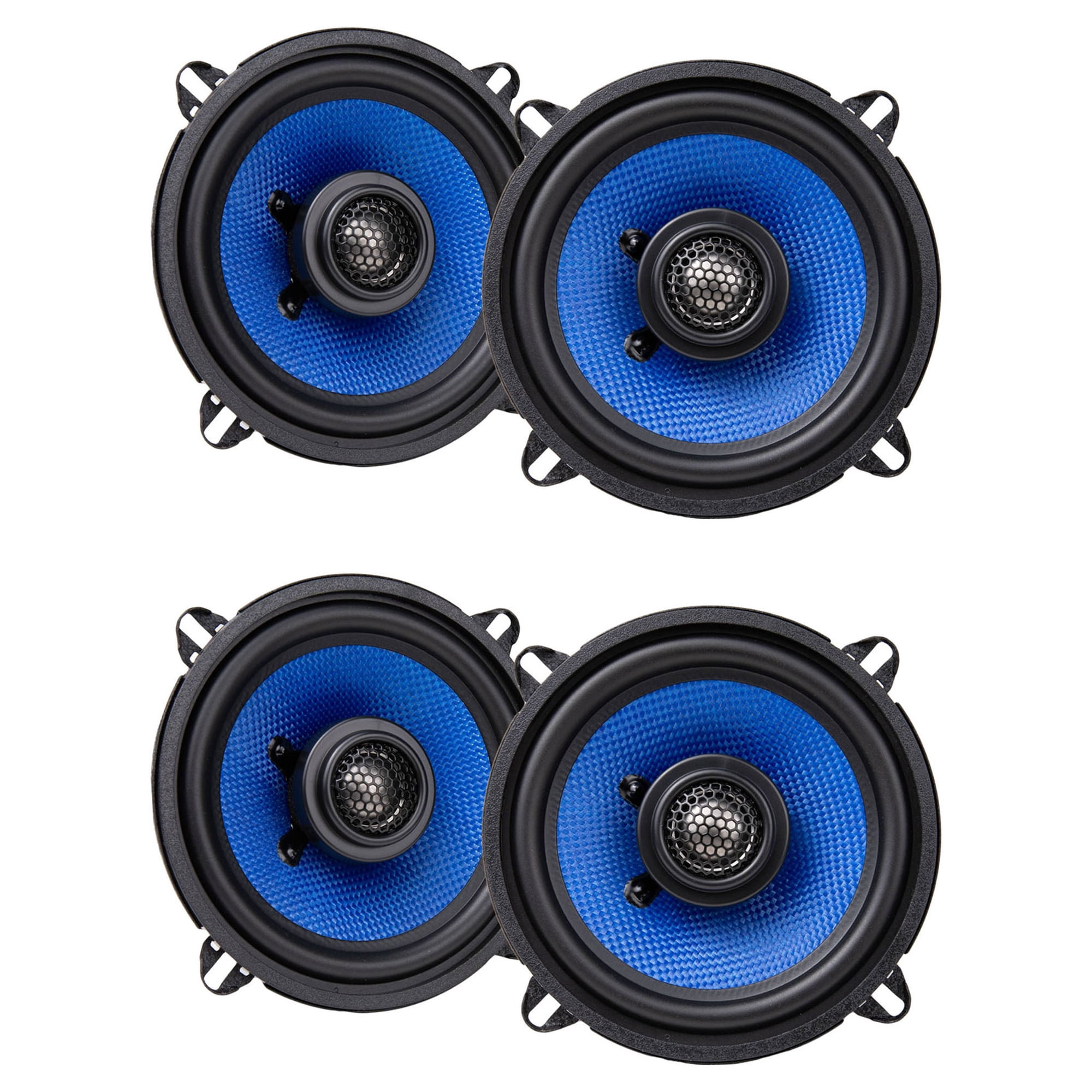Hifonics HCC525CX 5.25" 80 Watt 2-Way Coaxial Car Audio Speakers (4 Items)