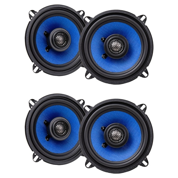 Hifonics HCC525CX 5.25" 80 Watt 2-Way Coaxial Car Audio Speakers (4 Items)