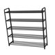 thumbnail image 1 of Inteprter Estante organizador de zapatos de 4 capas, estante de almacenamiento de zapatos apilable de múltiples capas para la puerta de la sala de Almacenamiento y organización del hogar No.04 Inteprter HA003466-04, 1 of 1