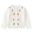 thumbnail image 2 of Clearance Under 10$!Winter Toddler and Girls Warm Jackets Girls Knitted Cardigan Fall And Winter Models Yangqi Baby Cotton Jacket Embroidery Wool Sweater Round Neck Tops, 2 of 7