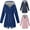 Blue, variant on FAVIPT Rain Jacket Women Long Lightweight Raincoat Waterproof Windbreaker Active Outdoor Travel Rain Coats Clearance Sale Pink M