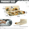 thumbnail image 7 of XYZCANDO Sunflower Butterfly RV Dinette Cushions Stretchable Camper Accessories for Inside Couch Cushion Covers Comfortable Furniture Covers Loveseat Sofa Chair Cover, 7 of 7