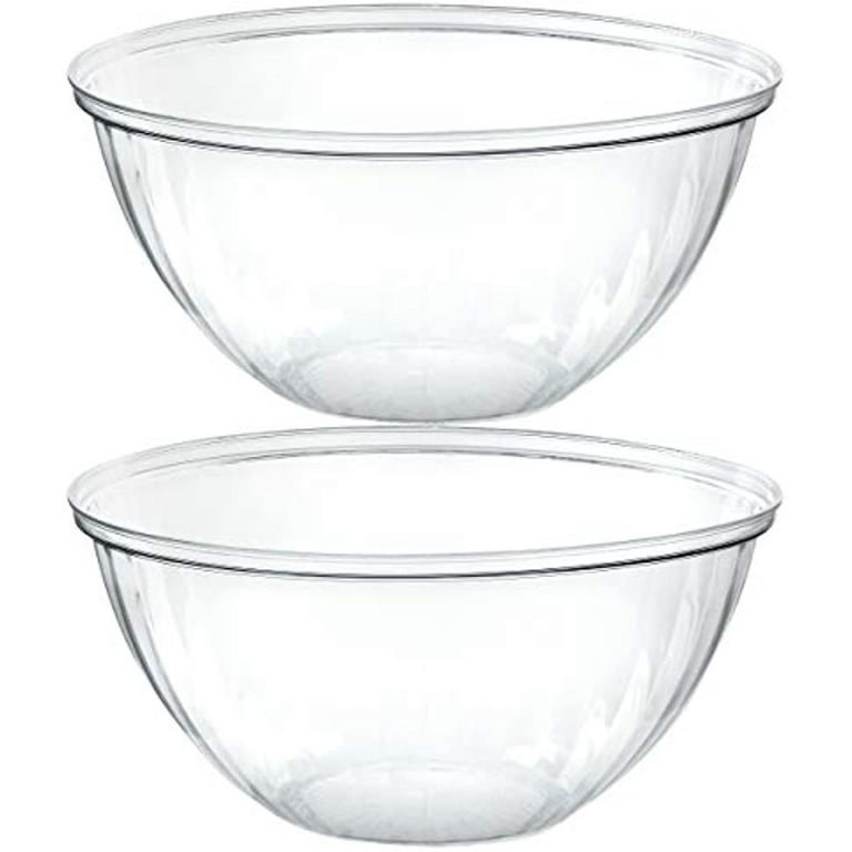 20pcs, 18/24/32/48OZ Transparent PET Plastic Bowls With Lids, Plastic Salad  Bowls, Plastic Bowls, Containers Soup Fruit Lunch Tableware, Wedding Cater