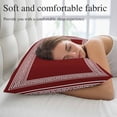 thumbnail image 5 of Red Geometric Small Pillow Covers, Country Farm Traditional Chinese Tile Soft Breathable Throw Pillow Cases with Invisible Zipper, Decorative Pillowcase Pillows Protectors for Sofa Bed Chair 12"x20", 5 of 9