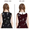 thumbnail image 6 of CAILDANL Women’s Peter Pan Detachable Shirt Dickie Blouse Fake False Collar, 6 of 6
