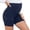 Navy, variant on QNANSPI Maternity Shorts for Women, Maternity Sleep Shorts, Women's Maternity Solid Color High Waist Shorts Over The Belly With Pockets Stretchy Waistband for Pregnancy Casual Wear