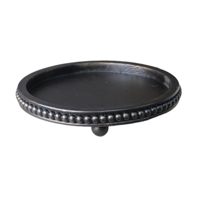Bandeja decorativa para servir, bandeja redonda de madera, cuenco para llaves, decoración para mesa de café, centro de mesa, regalo de cumpleaños,