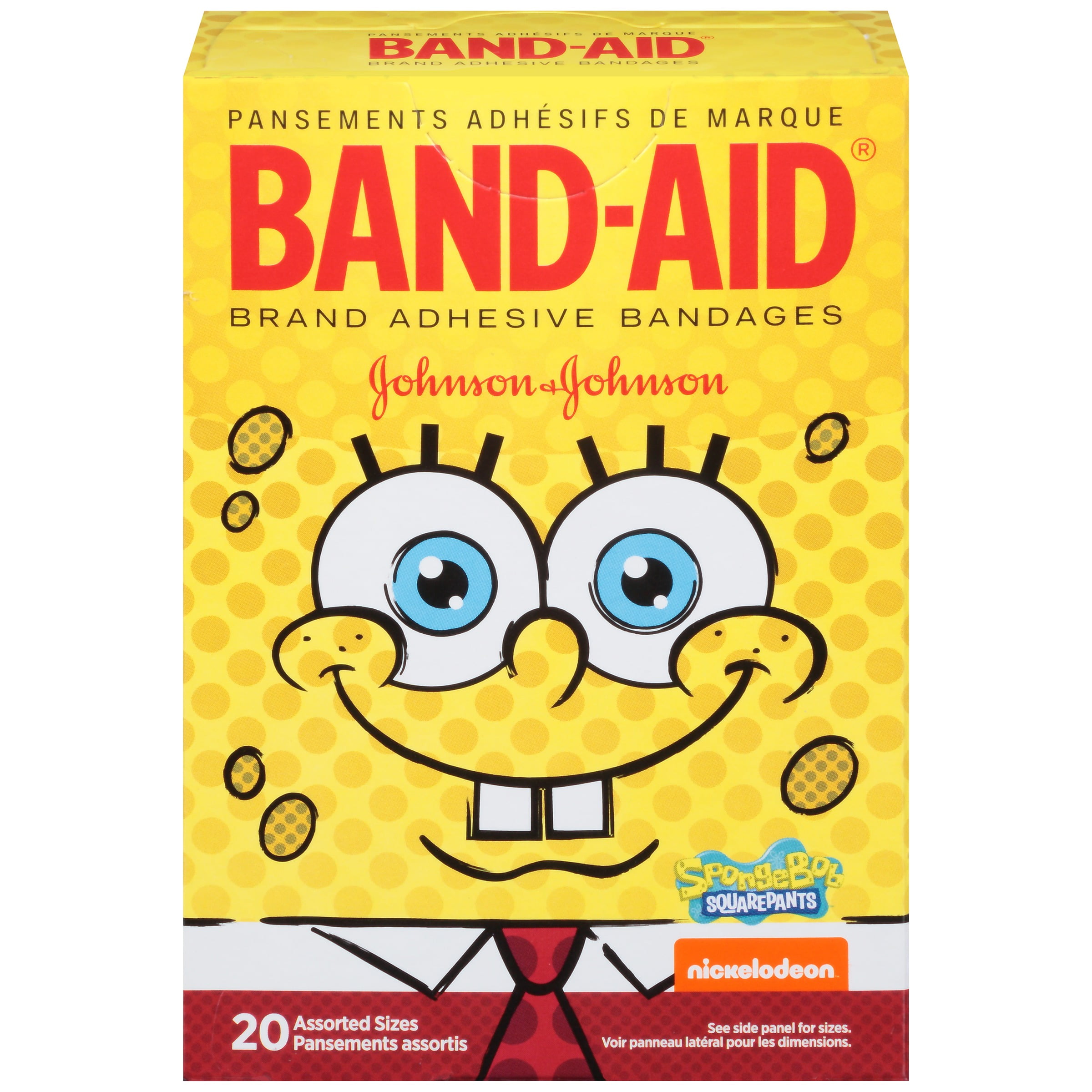 BandAid Brand Adhesive Bandages, SpongeBob SquarePants, for Kids