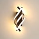 thumbnail image 1 of Aplique de Interior, Lámpara de Pared LED Moderna 18W Diseño Curvo IP20, Apliques 3000K Luz Blanca Cálida, 1620 Lúmenes Negro IP20, para Dormitorio, Salón [Clase de eficiencia energética E] oso de fresa Electrónica, 1 of 5