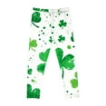 thumbnail image 6 of Avrnliq Girls St Patricks Day Green Shamrock Leggings, Stretchy Slim-Fit Pants for Girls 4-10, Festive Wear for Parades & School Parties,Size 4 T, 6 of 7