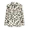 thumbnail image 4 of Craaazy Women's V Neck Long Sleeve Tops Loose Prints Spring Button Shirts Gifts, 4 of 6