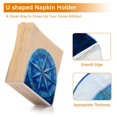 thumbnail image 3 of Ryvnso Blue Compasses Acrylic Napkin Holder Table Kitchen Paper Tissue Organization, 3 of 7