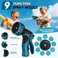 thumbnail image 3 of Garden hose 100 feet non-expanding hose, lightweight and flexible, no knots no leaks, portable watering hose suitable for courtyard lawn camping outdoor, durable fabric with 3/4 inch brass fittings, 3 of 4