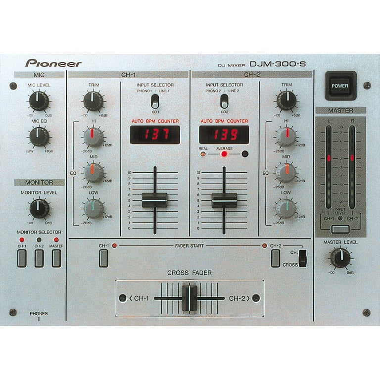 Pioneer DJ DJM-300 BPM DJ Mixer Silver - Walmart.com