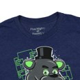 thumbnail image 3 of Five Nights At Freddy's T-Shirt Neon Game Over Design Kids Tee, 3 of 5