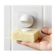 thumbnail image 3 of Gray Magnet Soap Absorber Bathroom Punch Free Drain Suction Cup Soap Box Creative Home Wall Hanging Soap Dish, 3 of 4