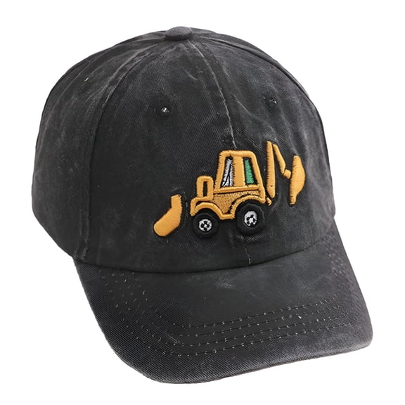 TELOLY Kids Cartoon Sun Hat -Sun Protection Hat Adjustable Baseball Cap for Boys & Girls,Uv Protection,Ages 2-5