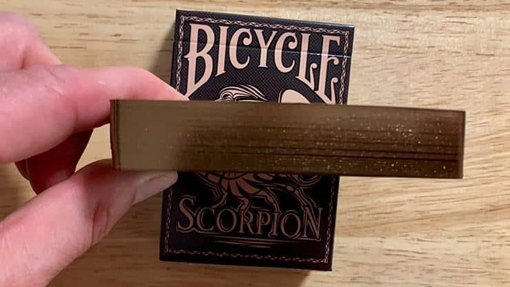 Gilded Bicycle Scorpion (Brown) Playing Cards by Bicycle and USPCC