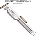 thumbnail image 3 of 2-in-1 Stainless Steel Fish Scaler + Ginger Grater, Multifunction Stainless Steel Fish Scaler Remover, Descaler Sawtooth for Easy Descaling, With Hanging Handle (3pcs), 3 of 8