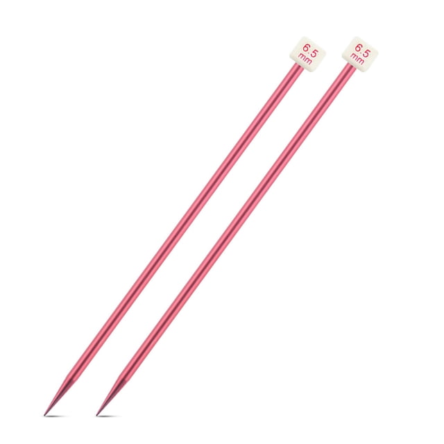serony Color Random Single Pointed Knitting Needles Sweater Weaving Needle Handknitting Tool Home Supplies 13.78 Inch 6.5mm 1Set
