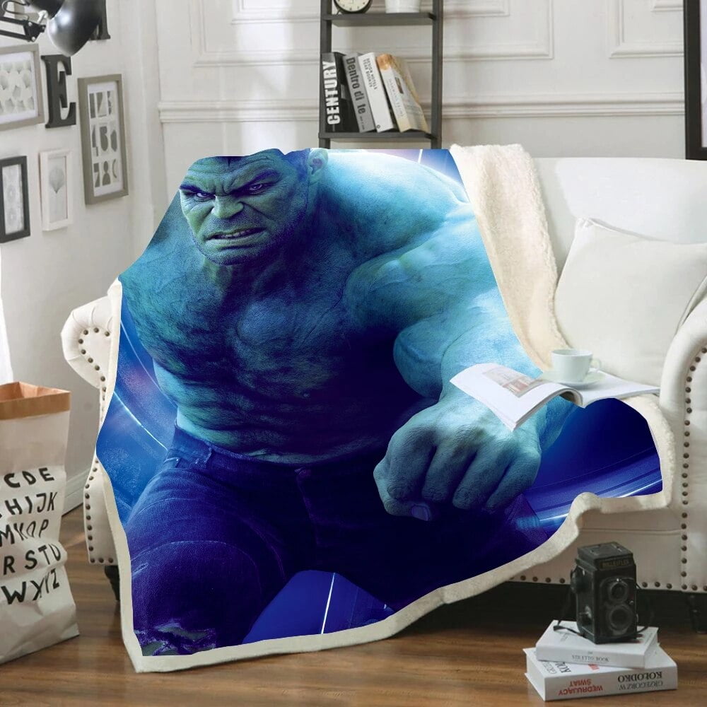 Hulk blanket with child's face hotsell