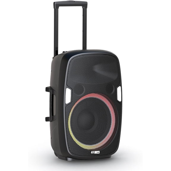 Restored Altec Lansing SoundRover Wireless Bluetooth Party Speaker, 180W, LED Lighting Modes, Black- IMT7002-BLK (Refurbished)