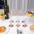 thumbnail image 2 of 10 Pcs Verres à Vin Rouges Jetables Utiles pour Fête, Coupes à Champagne Uniques, Gobelets à Boire, Gobelet, Articles de Fête pour Mariage et Banquet - Or Rose (150 ml), 2 of 6
