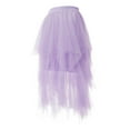 thumbnail image 2 of Michellecmm  Women Tulle Tutu Skirt Irregular Hem Elastic Princess Mesh Skirt, 2 of 9