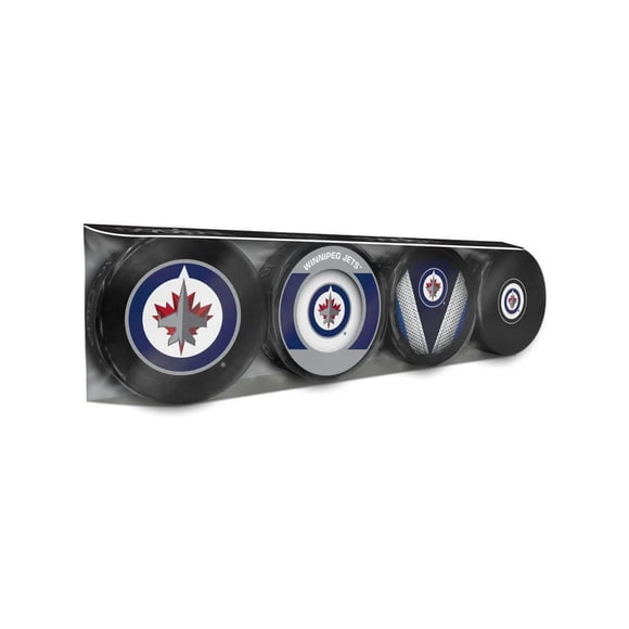 ENSEMBLE DE 4 RONDELLES WINNIPEG JETS