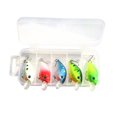thumbnail image 3 of Señuelo realista con manivela ojos 3D luminoso pesca buceo Crankbait para lubina 5 uds., 3 of 6