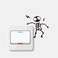 thumbnail image 5 of Wall Stickers Skeleton Removable Personality Wall Sticker Living Room Bedroom Wall Sticker, Halloween Home Wall Stickers, 5 of 6