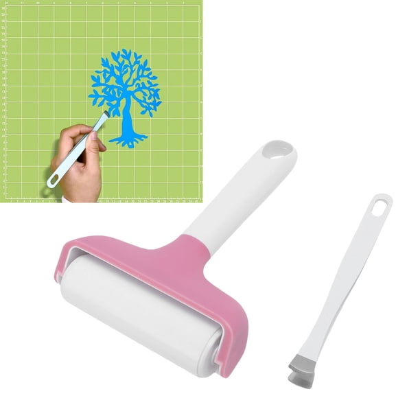 Kit De Rodillos Y Pinzas Rodillo De Grabado A Mano Para Tela De Cuero Remoción De Burbujas De Arrugas De Papel Con Rodillo De Silicona Colta