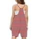 thumbnail image 3 of Odeerbi 5-14 Años Niñas Traje de Verano Lindo Rayado Camisola Romper Casual Transpirable Cómodo Combinados Pantalones Cortos Con Bolsillos, 3 of 6