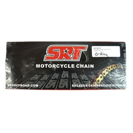 SRT Gold 520 O-Ring MX Chain 120L SRT00011 Heavy Duty 520-120 Links Off (Best Off Road Chain Lube)