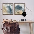 thumbnail image 4 of Stupell Industries Abstract Beige Blue Wave Abstract Painting Brown Floater Framed Canvas Art Print Wall Art, 25 x 25, Set of 2, 4 of 10