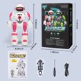 thumbnail image 6 of HopeRock Remote Control Intelligent Robot Toys For Kids, Gesture & Sensing Programmable RC Robot, Educational Toy, Birthday Gift for Boys Girls Age 3 4 5 6 7 8+ Year Old (Pink), 6 of 8