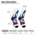 thumbnail image 2 of Gukieu Cute Gnomes in USA Print Contrast Color Mid-calf Socks, Sweat-wicking Athletic Socks, Unisex Clothing Accessories, 2 of 6