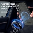 thumbnail image 5 of Allytechgroup Magnetic for Samsung Galaxy S21 Case, Compatible with MagSafe Support Magnetic Car Phone Mount PU Leather Slim Phone Case for Women Men for Samsung Galaxy S21, Gray, 5 of 10