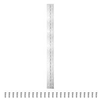 24x2 Inch Heavy Duty Piano Hinge, 1 Pack Continuous Hinge with Hole for Piano Gate Door Wooden Box, Silver