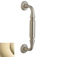 thumbnail image 1 of Baldwin 2576003 8 in. Richmond Door Pull With Roses, Polished Brass, 1 of 1