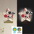 thumbnail image 5 of Star Night Light Auto On/Off Plug-in Wall Light with Light Sensor Warm White LED for Home Party Red and Blacks Holly Leaves, 5 of 6