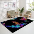 thumbnail image 4 of Crawling Indoor Carpet Play Mat Sea Turtle Ocean Boho for Living Room Bedroom Educational Nursery Floor Mat Area Rugs 72x48in, 4 of 6