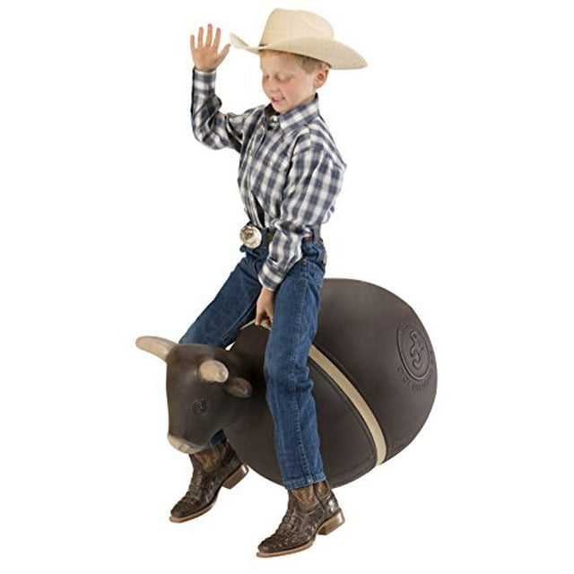 Big Country Toys Bouncy Bull - Kids Hopper Toys - Bull Riding & Rodeo Toys - Inflatable Ball with Handle - Patented Design