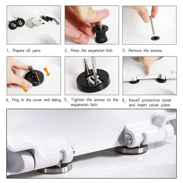 How To Replace Toilet Seat Hinge Bolts