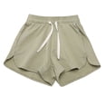 thumbnail image 4 of Ruyang Little Boys Girls Athletic Shorts with Pockets Toddler Soccer Running Active Do𝐥phin Shorts Kids Summer Solid Cotton Bottoms, 4 of 9