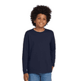 thumbnail image 2 of Gildan Youth Heavy Cotton Long Sleeve T-Shirt, Pure Cotton Tee for Kids, Navy, XL, 2 of 5