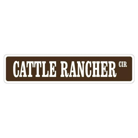 SignMission SS-CATTLERANCHER 4 x 18 in. Cattle Rancher Street Sign