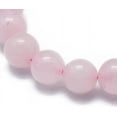 thumbnail image 2 of 1 pulsera elástica de rosa natural con cuentas de cuarzo y piedras preciosas de 8 mm, redonda y teñida, para mujeres y hombres, regalo de cumpleaños., 2 of 2